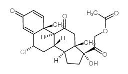 Pregna-1,4-diene-3,11,20-trione,21-(acetyloxy)-6-chloro-17-hydroxy-, (6a)- (9CI) picture
