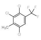 2,3,5-三氯-4-甲基三氟甲苯结构式