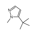 1-Methyl-5-t-butylpyrazole结构式