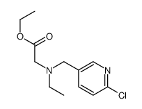 ethyl 2-[(6-chloropyridin-3-yl)methyl-ethylamino]acetate Structure
