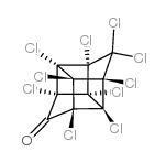1,3,4-Metheno-2H-cyclobuta[cd]pentalen-2-one,1,1a,3,3a,4,5,5,5a,5b,6-decachlorooctahydro- structure