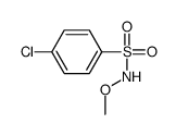 4-chloro-N-methoxybenzenesulfonamide结构式
