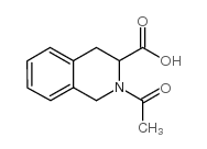 2-乙酰基-1,2,3,4-四氢异喹啉-3-甲酸结构式