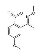 (E)-1-(5-methoxy-2-nitrophenyl)ethanone O-methyl oxime结构式