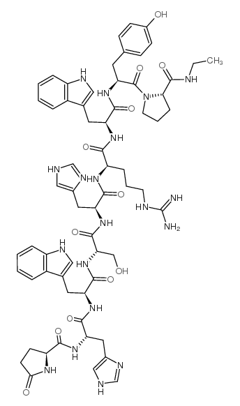 (Des-Gly10,D-Arg6,Pro-NHEt9)-LHRH II (chicken)结构式