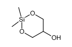 2,2-dimethyl-1,3-dioxa-2-silacyclohexan-5-ol结构式