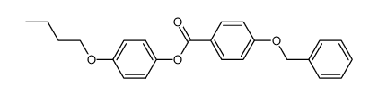4-butoxyphenyl 4-(benzyloxy)benzoate结构式
