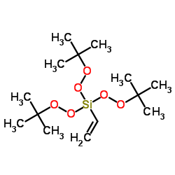 Tris[(2-methyl-2-propanyl)peroxy](vinyl)silane Structure