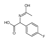 N-乙酰基-2-(4-氟苯基)-甘氨酸结构式