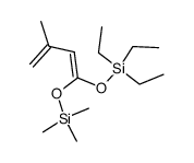 3-methyl-1-triethylsilyloxy-1-trimethylsilyloxy-1,3-butadiene结构式