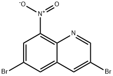 3,6-二溴-8-硝基喹啉结构式