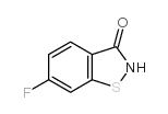6-氟-苯并[d]异噻唑-3-酮结构式