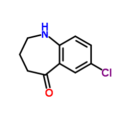 7-Chloro-1,2,3,4-tetrahydro-5H-1-benzazepin-5-one Structure