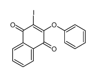 2-iodo-3-phenoxynaphthalene-1,4-dione Structure