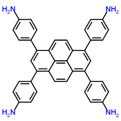 4,4',4'',4'''-(pyrene-1,3,6,8-tetrayl)tetraaniline structure