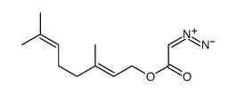 2-diazonio-1-(3,7-dimethylocta-2,6-dienoxy)ethenolate结构式