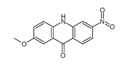 2-methoxy-6-nitro-10H-acridin-9-one结构式