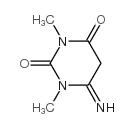 dihydro-6-imino-1,3-dimethyluracil Structure