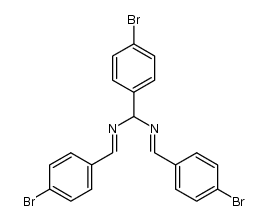 1,3,5-tris(4-bromophenyl)-2,4-diazapenta-1,4-diene Structure