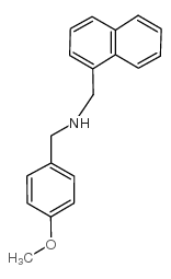 N-(4-甲氧基苄基)-1-(萘-1-基)甲胺结构式