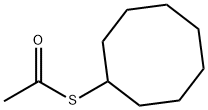 Ethanethioic acid, S-cyclooctyl ester Structure