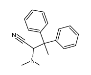 2-dimethylamino-3,3-diphenylbutyronitrile结构式