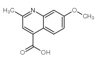 7-甲氧基-2-甲基喹啉-4-羧酸结构式