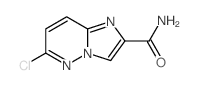 6-氯-咪唑并[1,2-b]吡嗪-2-羧酰胺结构式