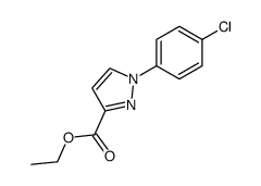 ethyl 1-(4-chlorophenyl)pyrazole-3-carboxylate结构式