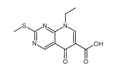 2-Methylmercapto-5-oxo-8-ethyl-5,8-dihydro-pyrido(2,3-d)-pyrimidine-6-carboxylic acid Structure