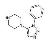 1-(1-苯基-1H-四唑-5-基)哌嗪结构式