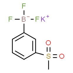 三氟(3-(甲基磺酰基)苯基)硼酸钾结构式