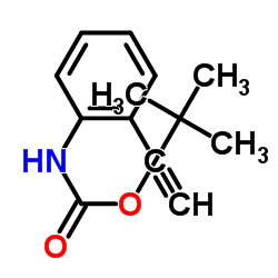 (2-乙炔基苯基)氨基甲酸叔丁酯结构式