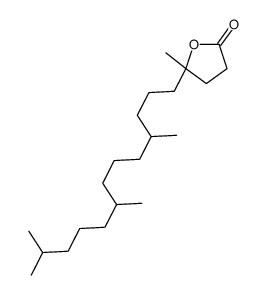 5-methyl-5-(4,8,12-trimethyltridecyl)oxolan-2-one结构式