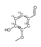 Vanillin-13C6 Structure