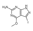 3-iodo-4-methoxy-1H-Pyrazolo[3,4-d]pyrimidin-6-amine Structure