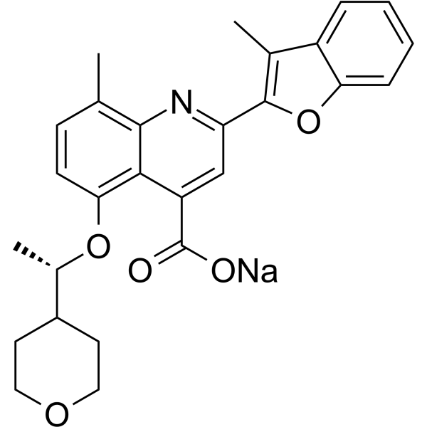 (R)-Posenacaftor sodium结构式