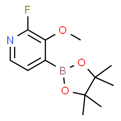 2-Fluoro-3-methoxypyridine-4-boronic acid pinacol ester Structure