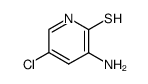 3-Amino-5-chloro-2(1H)-pyridinethione结构式
