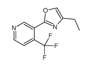 4-ethyl-2-[4-(trifluoromethyl)pyridin-3-yl]-1,3-oxazole结构式