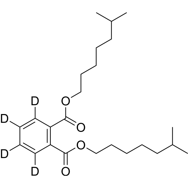 Bis(6-methylheptyl) Phthalate-3,4,5,6-d4结构式