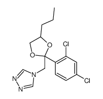4-[[2-(2,4-Dichlorophenyl)-4-propyl-1,3-dioxolan-2-yl]Methyl]-4H-1,2,4-triazole Structure