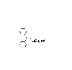 3,3-二苯基丙胺氢溴酸盐结构式