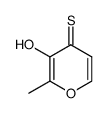 4H-Pyran-4-thione,3-hydroxy-2-methyl-(8CI,9CI) Structure