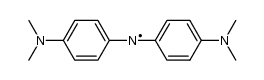 Bis-(4-dimethylamino-phenyl)-aminradikal, Bis-(4-dimethylamino-phenyl)-Stickstoffradikal结构式