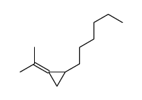 1-Hexyl-2-(1-methylethylidene)cyclopropane结构式