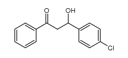 3-(4'-chlorophenyl)-3-hydroxy-1-phenyl-1-propanone结构式