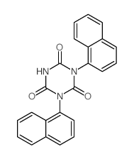 1,3,5-Triazine-2,4,6(1H,3H,5H)-trione,1,3-di-1-naphthalenyl-结构式