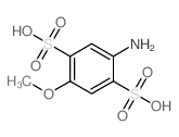 4-甲氧基苯胺-2,5-二磺酸结构式