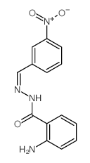 Benzoic acid, 2-amino-,2-[(3-nitrophenyl)methylene]hydrazide结构式
